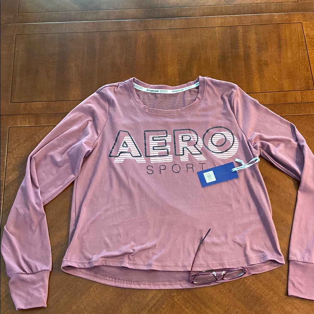 NWT Aeropostale Pink Sport Long Sleeve Shirt
